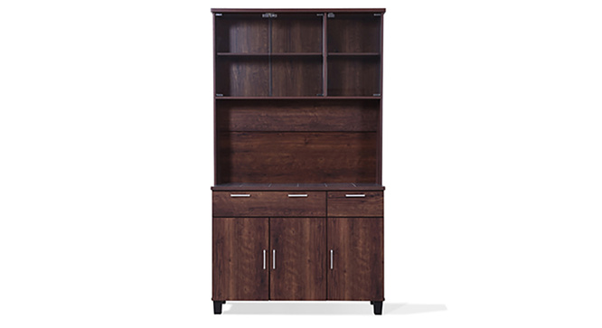 Portley 6-Door Kitchen Cabinet(Walnet)